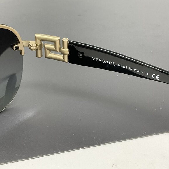 Versace Sunglasses Aviator 2159-B Black , Gold Grey Gradient 59 -14 main image 10